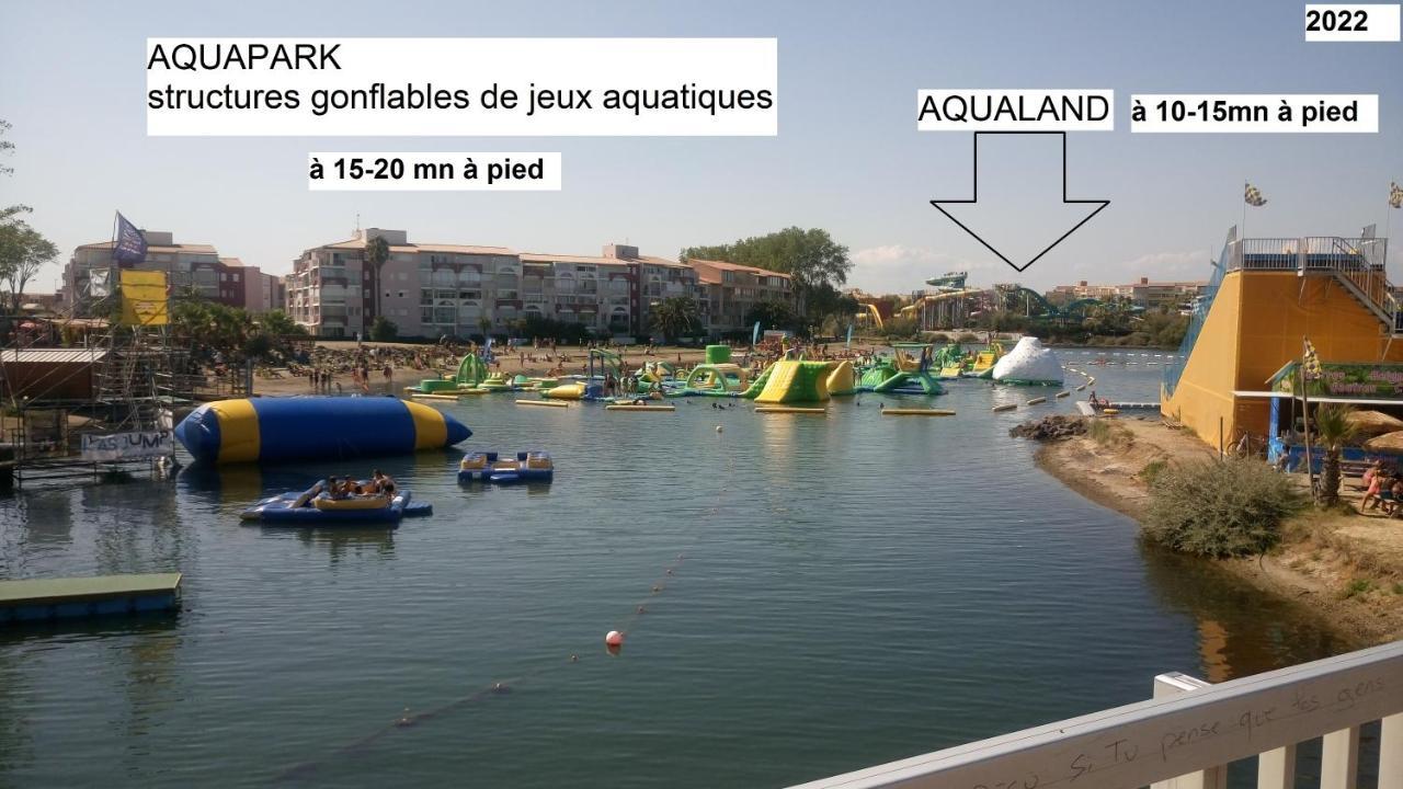 Lara 2 - T2 Balcon Piscine Lit Double & Clic-Clac Parking Pres Du Centre-Port Et Ile Loisirs Agde Buitenkant foto